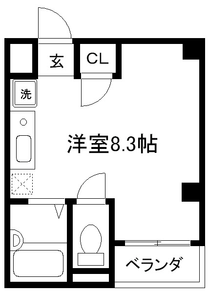 【京都市下京区官社殿町のマンションの間取り】