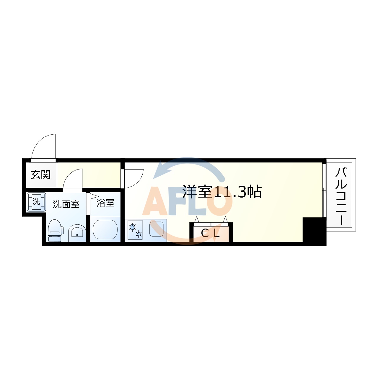 扇町第2マンションの間取り