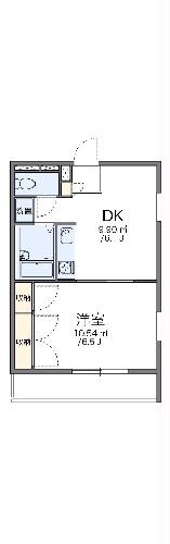 レオパレス白雪の間取り