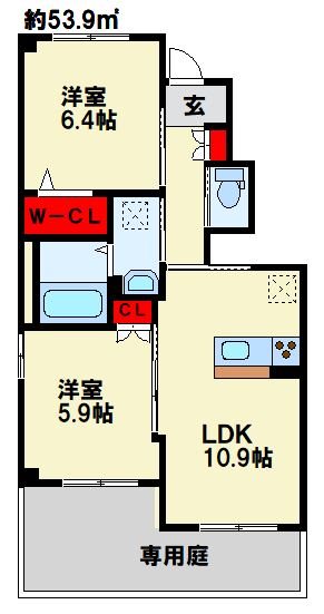 フルーレの間取り