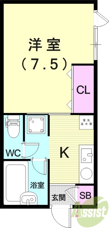 フォンテーヌ曽根の間取り