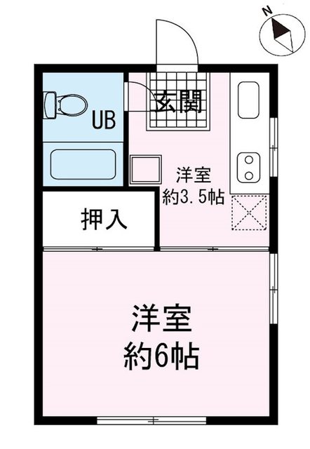 御殿場市大坂のアパートの間取り