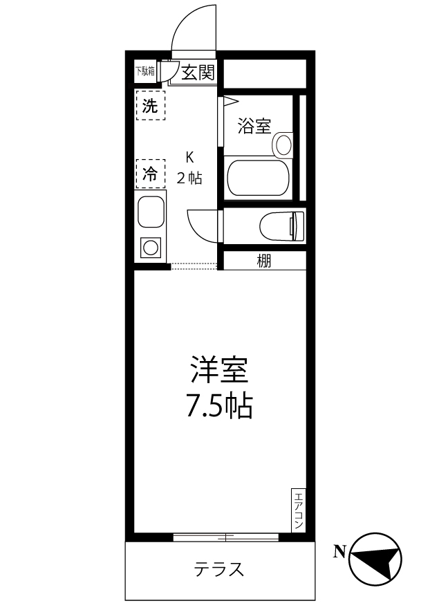 リバーサイド1の間取り