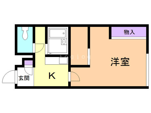 レオパレス錦町通りの間取り