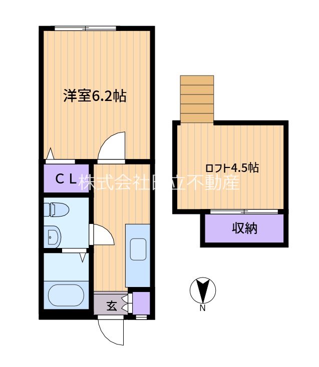 【ハイツ カトレアの間取り】