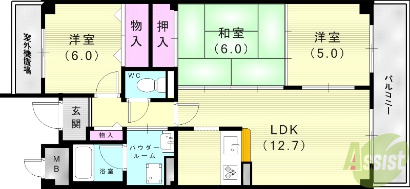 リベール石澄の間取り