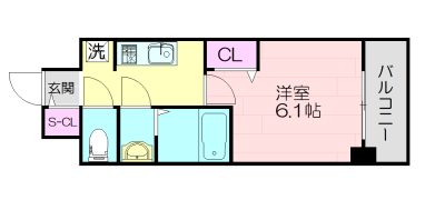 アドバンス神戸パーチェの間取り