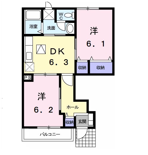 アリエーテの間取り