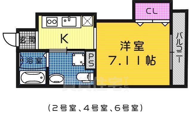 シュクル堺の間取り