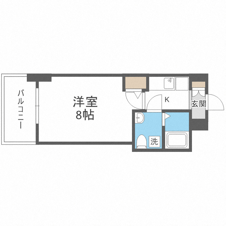 セレニテ桜川駅前プリエの間取り