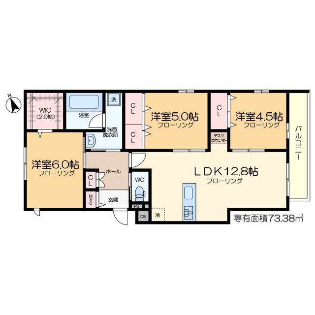 ソアヴィータ北千住の間取り