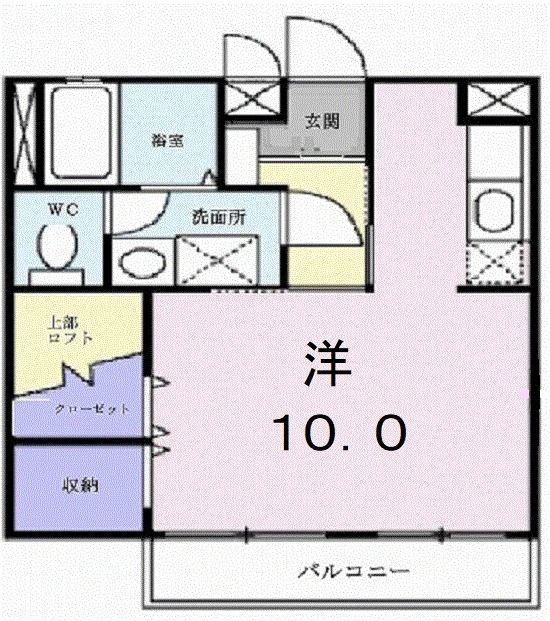 カムフォタブル　スペース　Ｋの間取り