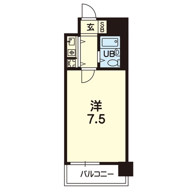 朝日プラザ坪井１の間取り