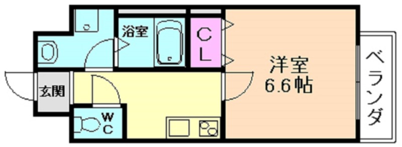 【吹田市岸部南のマンションの間取り】