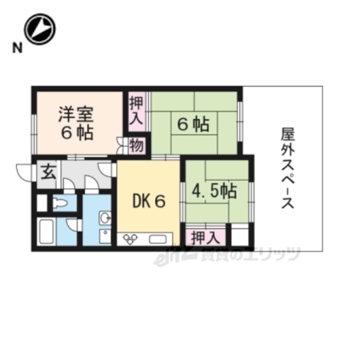 ハイツ蓬莱の間取り