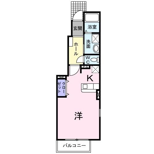 吉川市美南のアパートの間取り