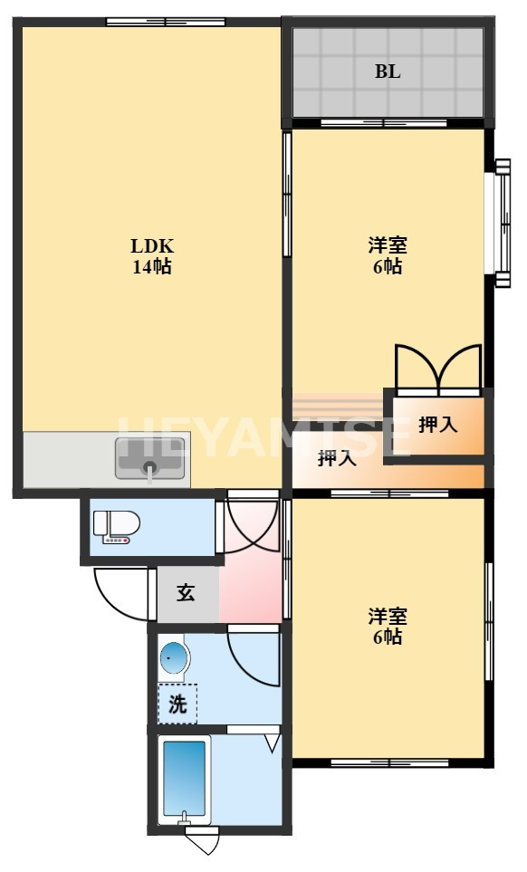 いろはもみじIの間取り