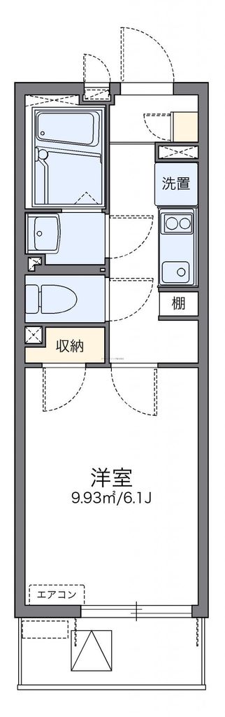 春日部市中央のマンションの間取り