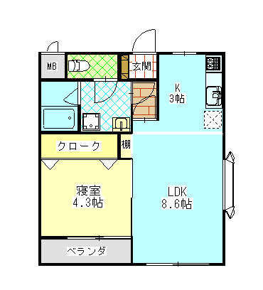 ミキハウス城乃下の間取り