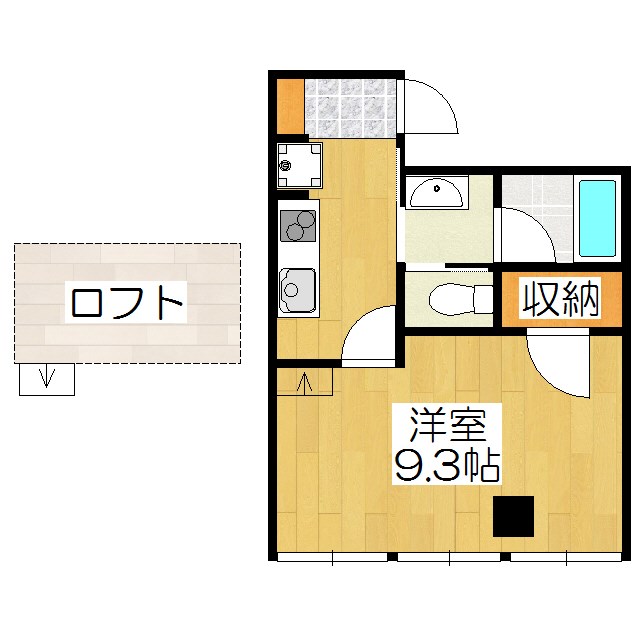 M&Ms apartmentの間取り