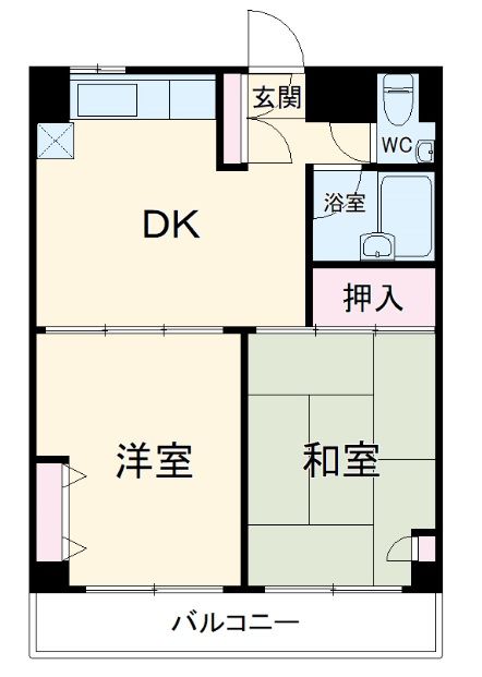 アパルトマントロワバレーサントルの間取り