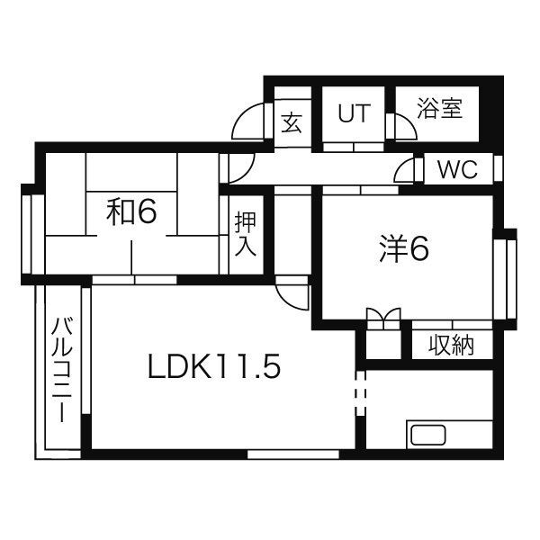 メゾンポピエール　B棟の間取り