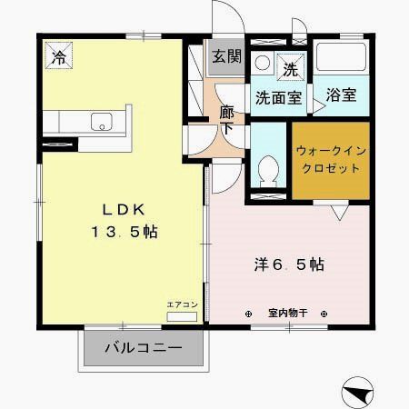 江戸川区東瑞江のアパートの間取り