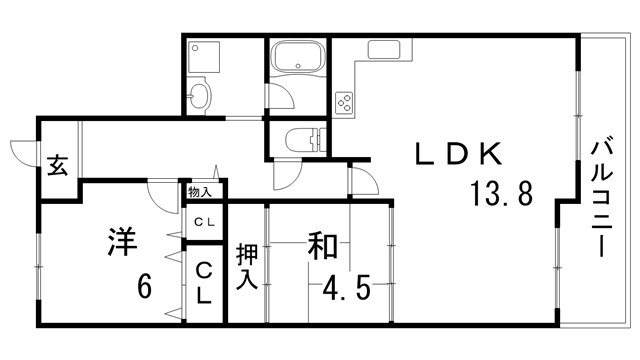 エスペランス幸陽台の間取り