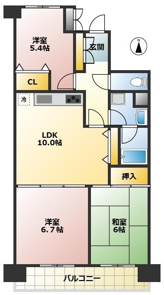 西葛西パークファミリアの間取り