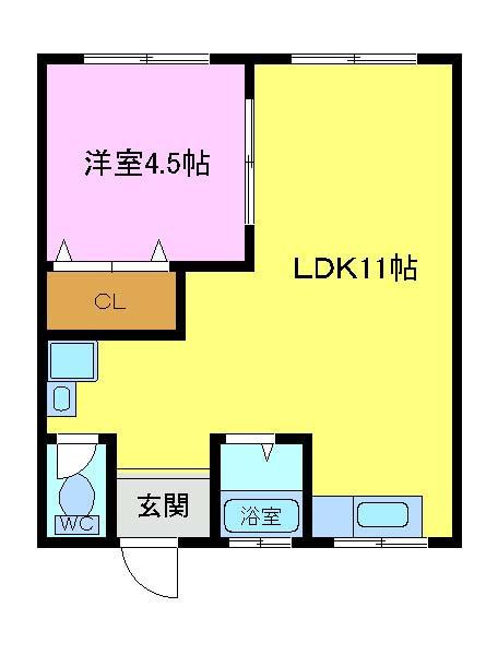 川端マンションの間取り