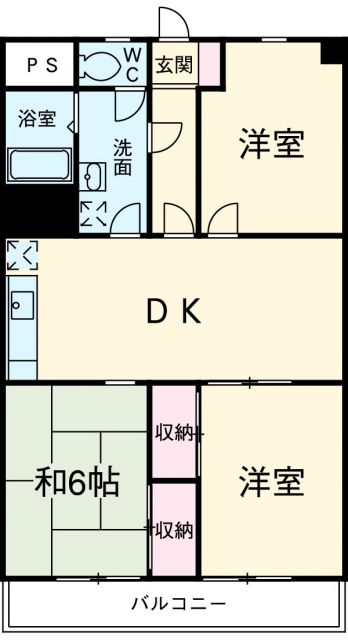 松戸市南花島のマンションの間取り