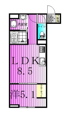 グラナーデ竹ノ塚の間取り