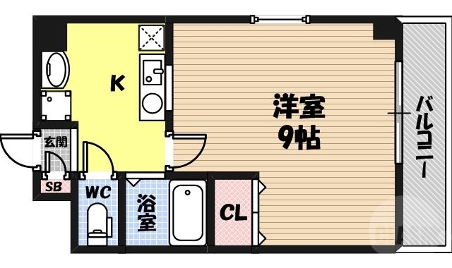 パレ・ドゥ鶴見緑地の間取り