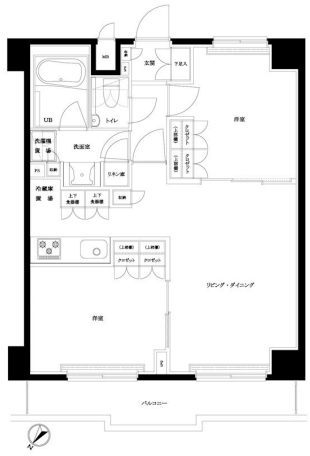 【北区王子本町のマンションの間取り】