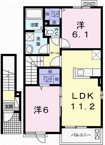 ミルフィーユＢの間取り