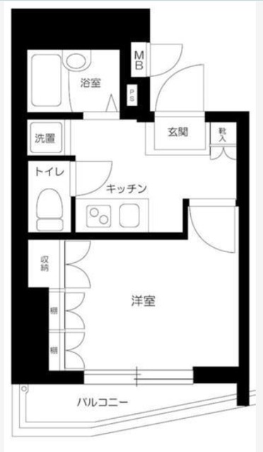 品川区荏原のマンションの間取り