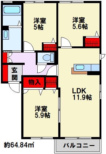 フォレストVIの間取り