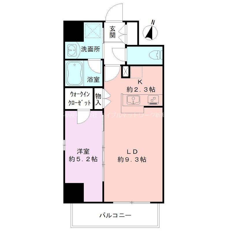 S-FORT新潟駅前の間取り