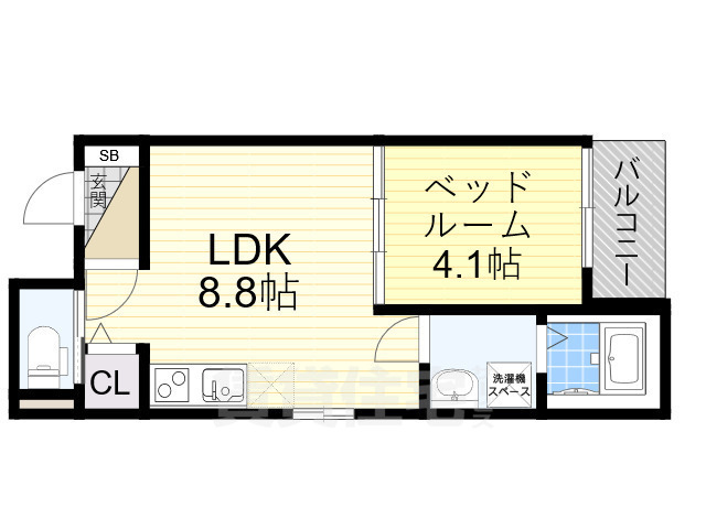 堺市堺区香ヶ丘町のアパートの間取り