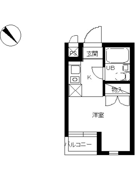 横浜市鶴見区生麦のマンションの間取り