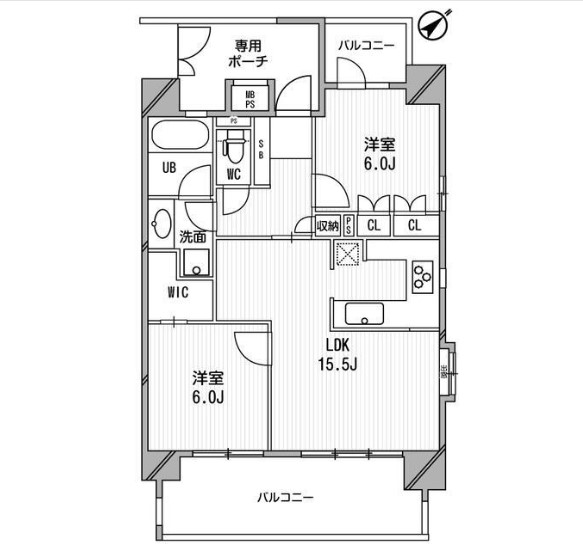 ライオンズシティ白金高輪の間取り