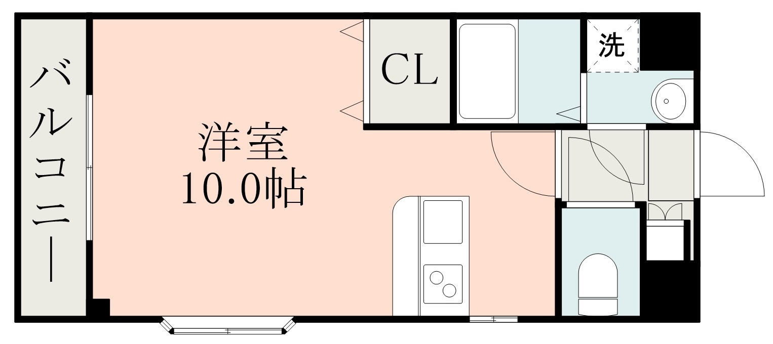 鹿児島市坂之上のアパートの間取り