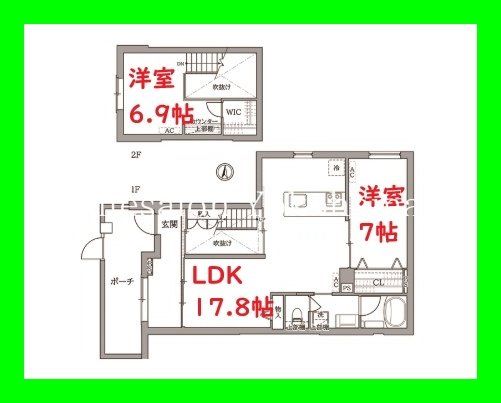 横浜市鶴見区寺谷のマンションの間取り