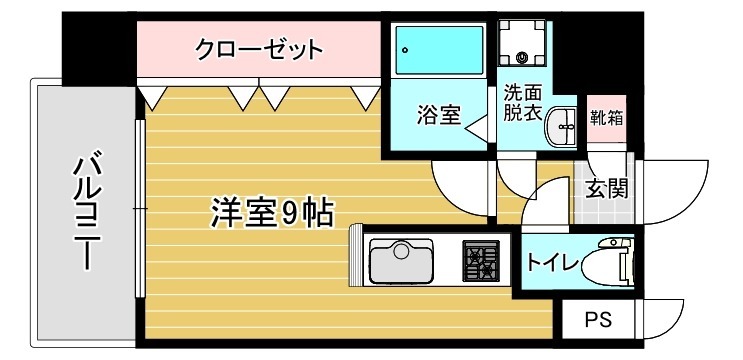 地下鉄箱崎線 千代県庁口駅 徒歩4分 15階建 築19年の間取り写真
