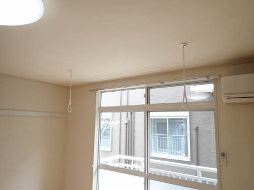 その他設備　便利な室内物干し