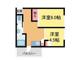 CREA中筋山手Cの間取り写真