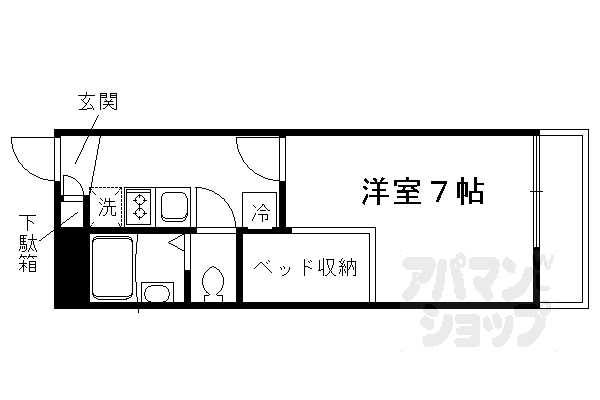 レオパレスフージー桃山の間取り写真