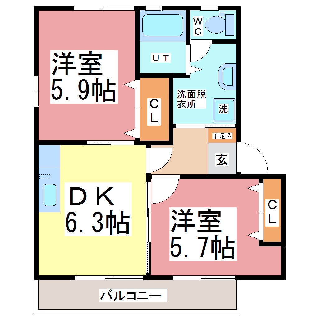 Plat riziere（プラリジェール）の間取り