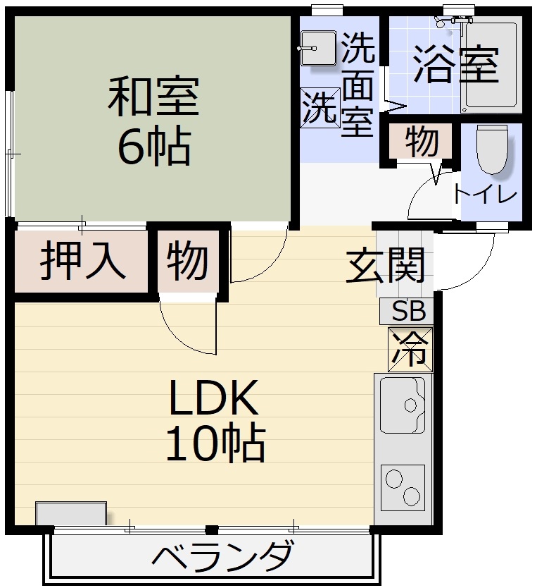 アベニュー磯部の間取り