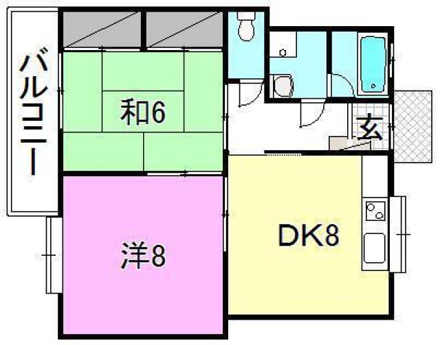 第四秀山コーポの間取り